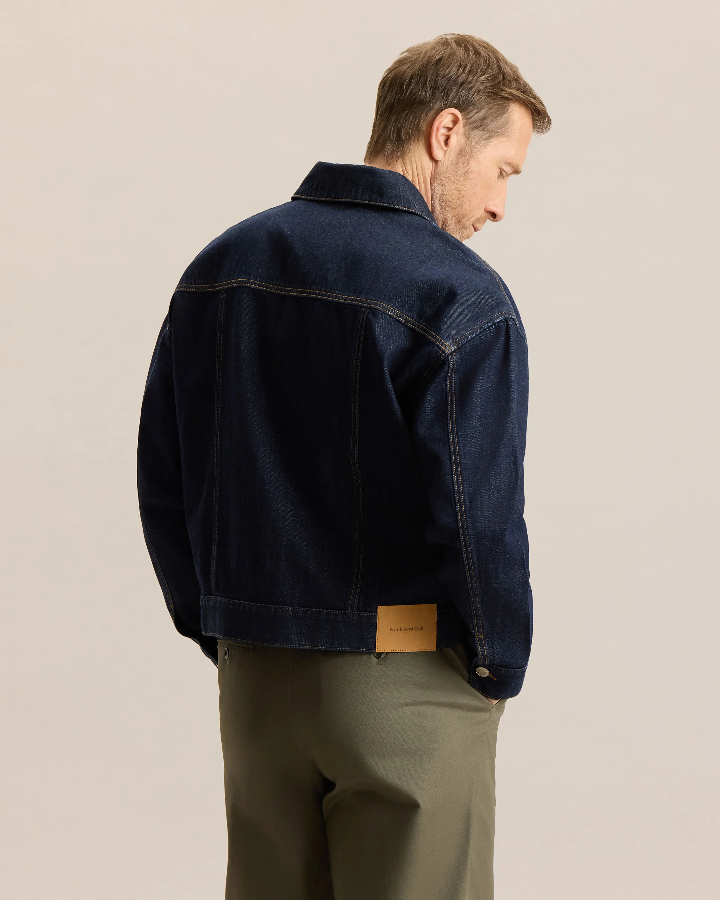 DARK INDIGO DENIM JACKET - Image 3
