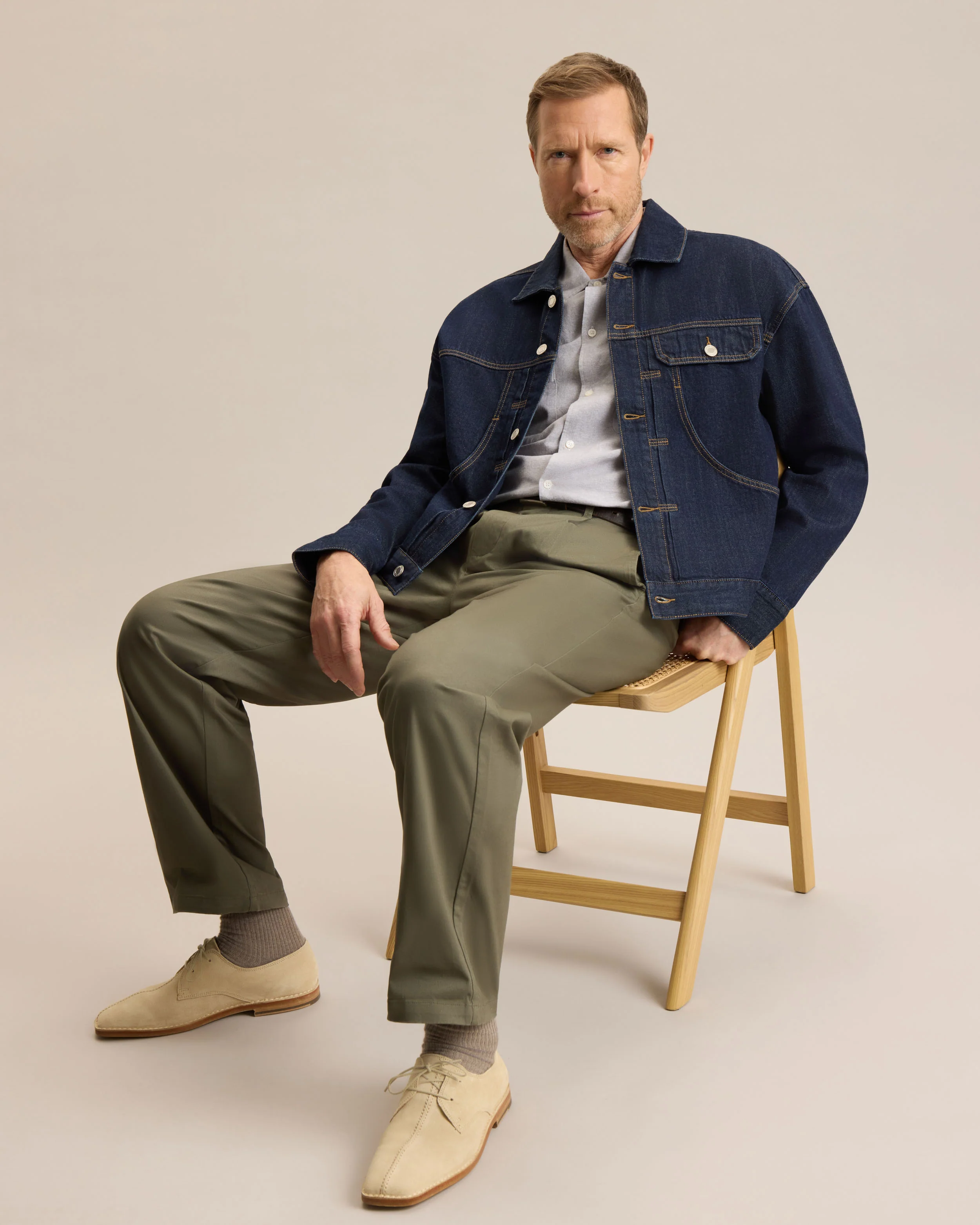DARK INDIGO DENIM JACKET - Image 5