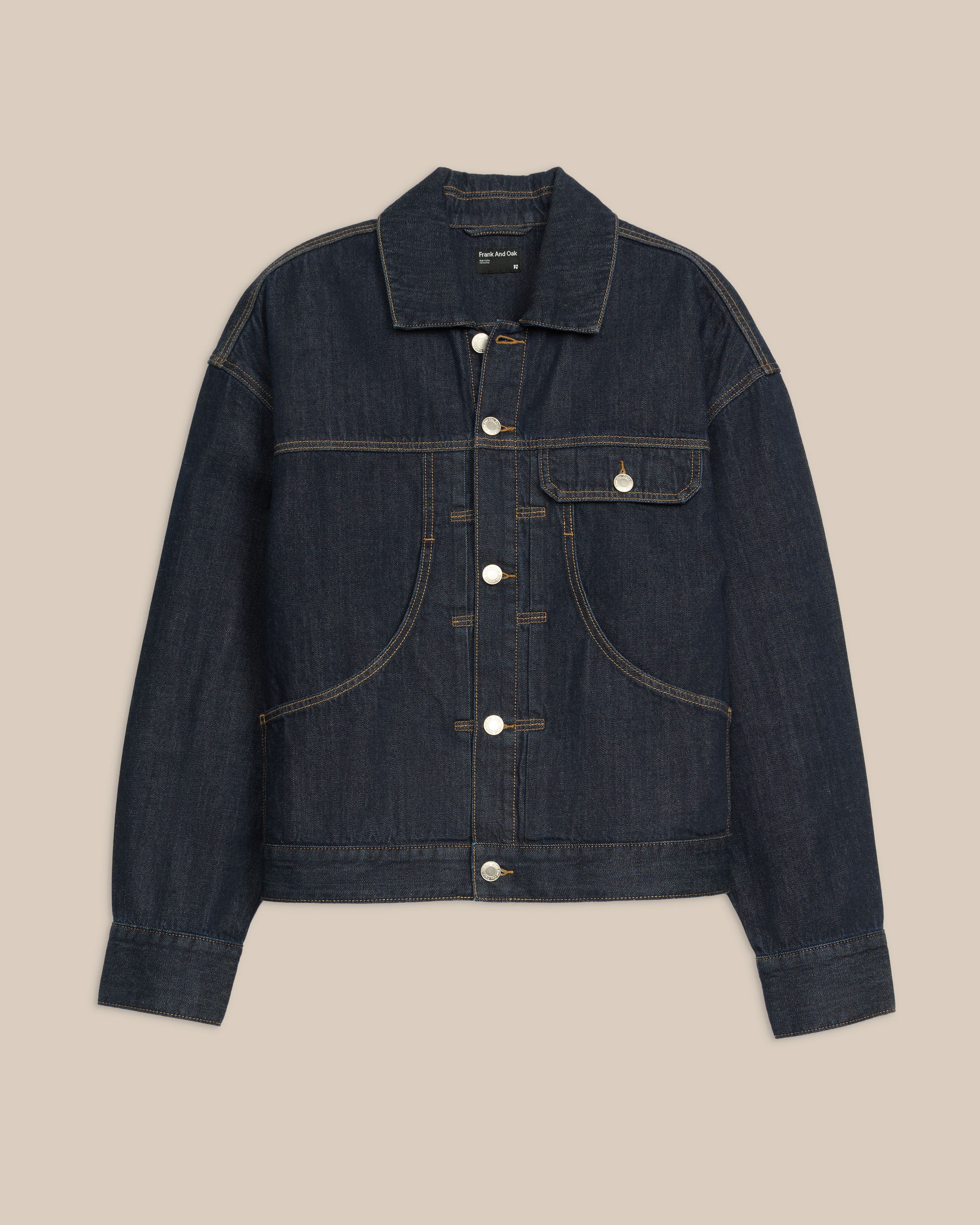 DARK INDIGO DENIM JACKET - Image 6