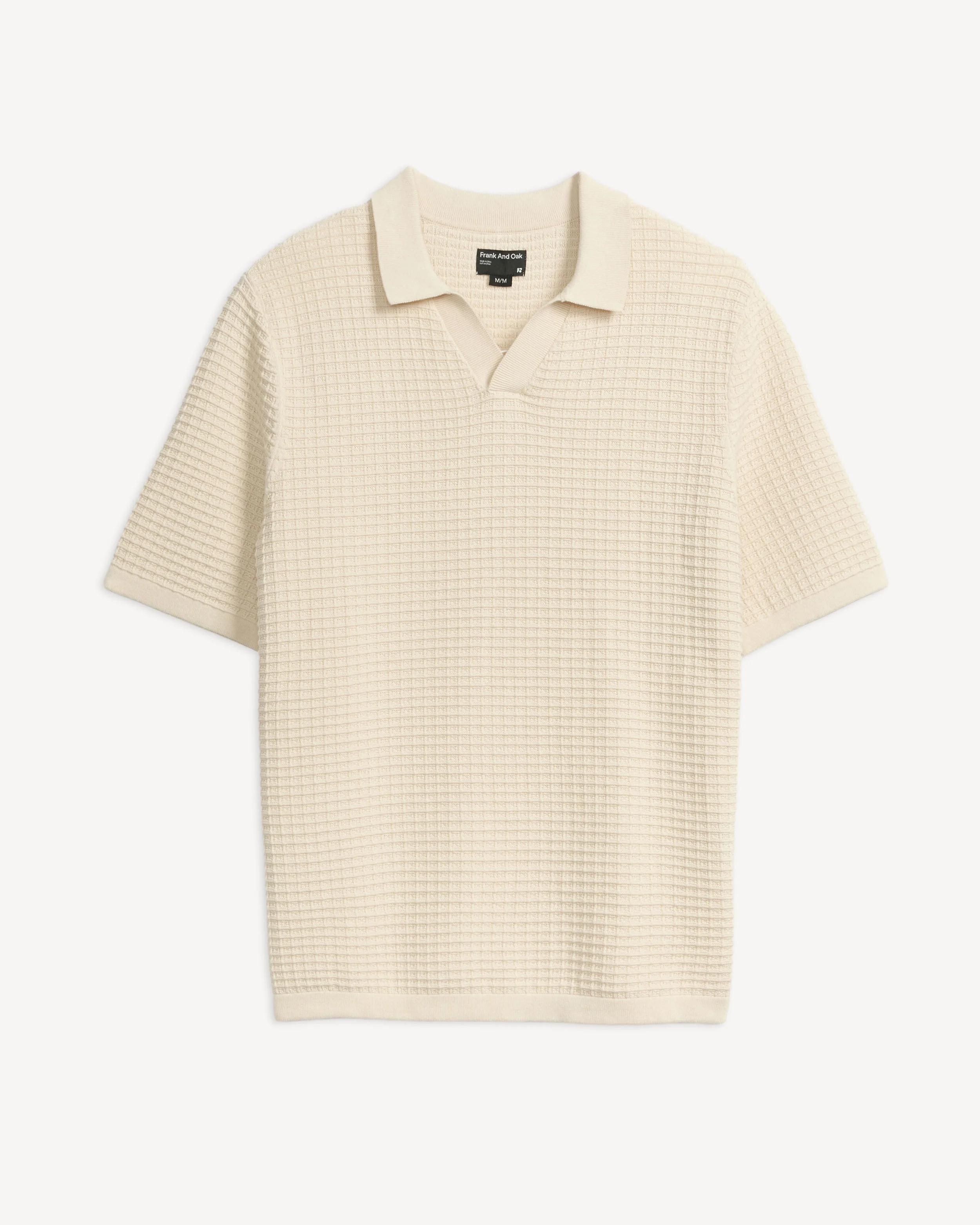 JOHNNY COLLAR WAFFLE KNIT - Image 5