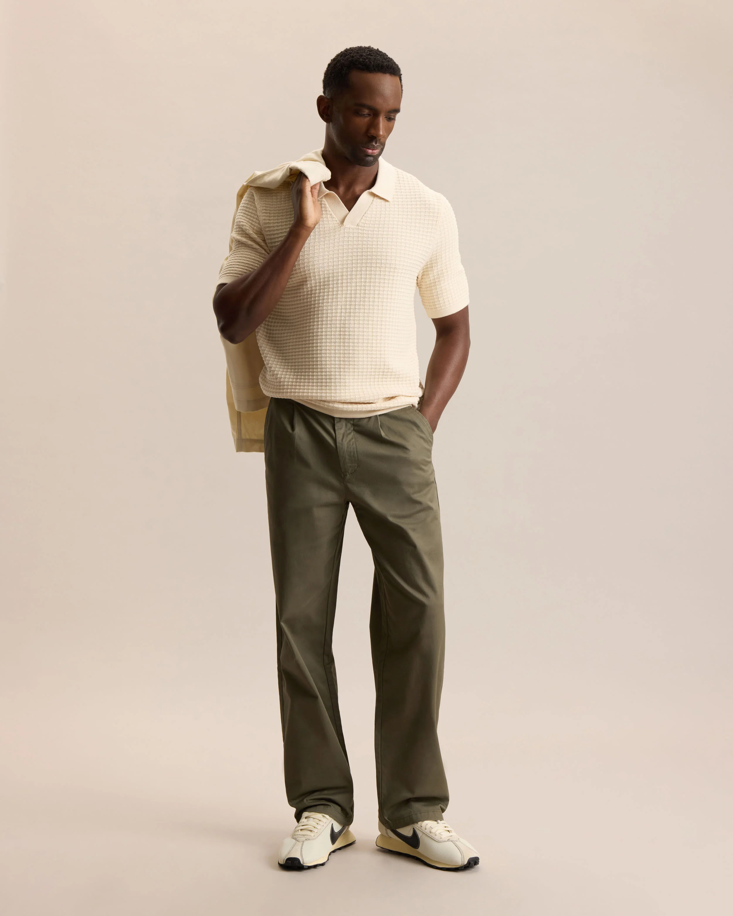 JOHNNY COLLAR WAFFLE KNIT - Image 7