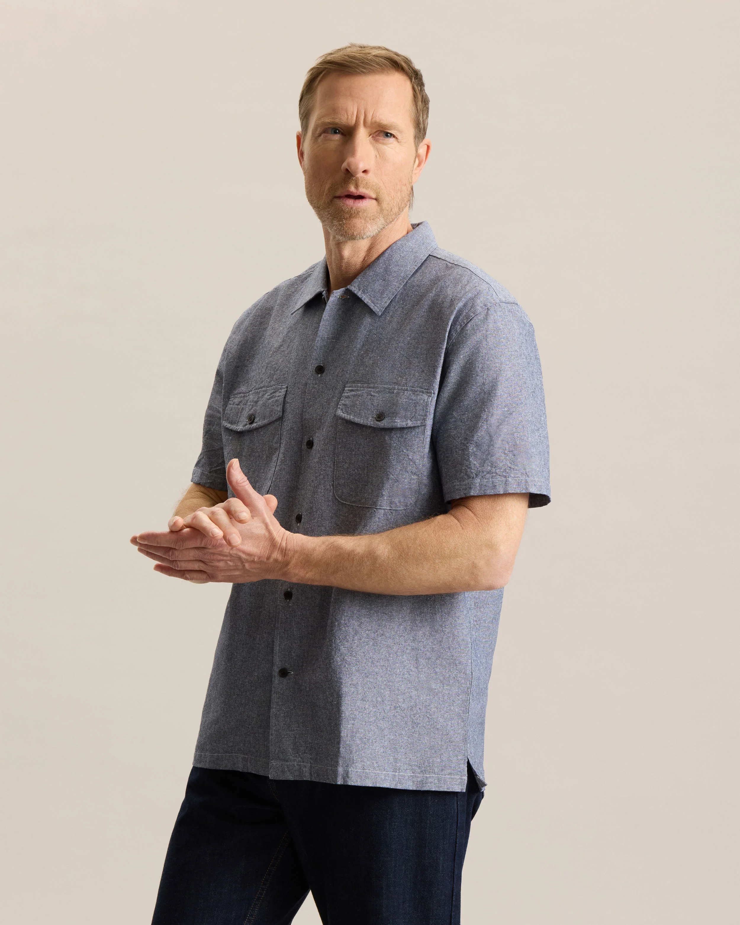 LINEN CHAMBRAY SHIRT - Image 2