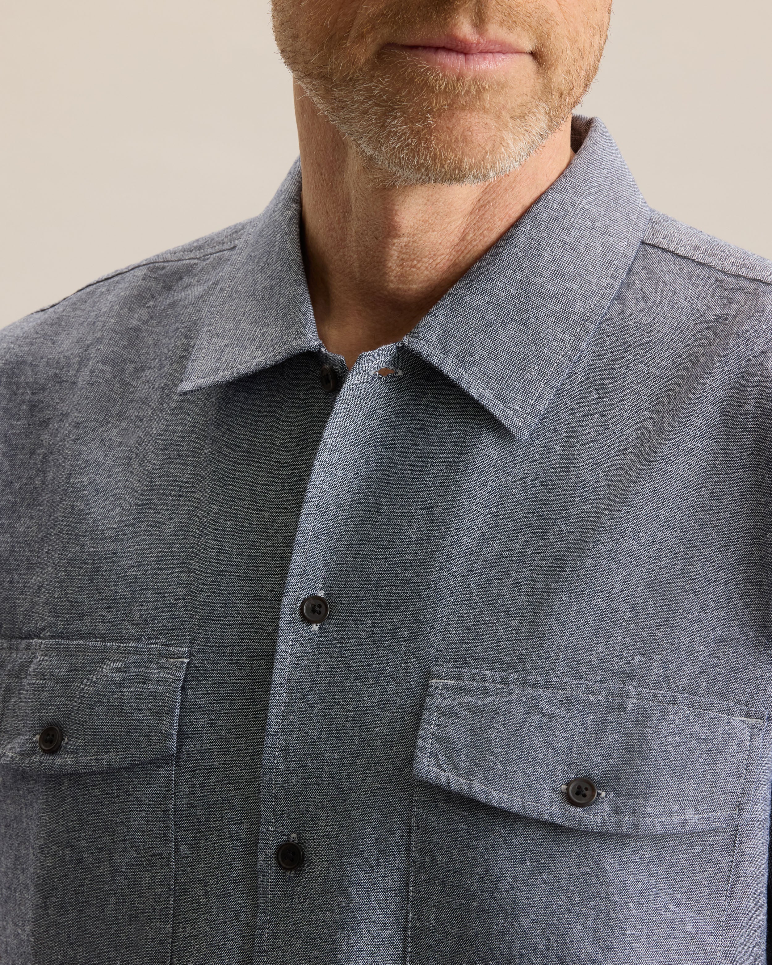 LINEN CHAMBRAY SHIRT - Image 4